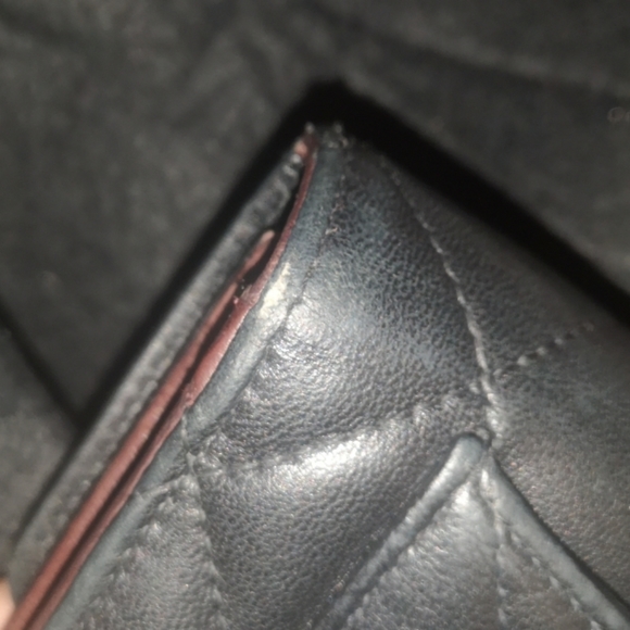 100%Authentic Chanel Douple Flap Wallet Black - Picture 10 of 15